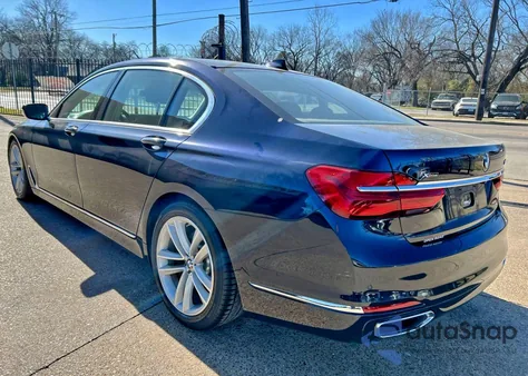 2016 BMW 750 Xi from USA, damaged, VIN WBA7F2C59GG416126